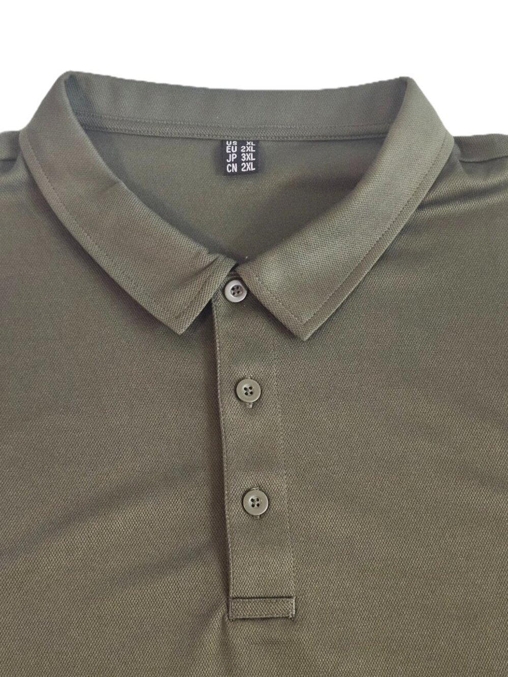 Men’s Olive Green Polo Shirt – XL/2XL